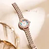 Rocos Rocos Luxury Elegant For Women Rose Gold Fashion Fashion Ladies Quartz Diamond Wristwatch feminino R0260