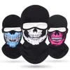 Skull Men Balaclava Maschera da sci Berretti da ciclismo Maschere Snowboard Copri viso Casco da bicicletta per moto Cappuccio Bandana Sciarpa Traspirante antivento