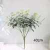 Decorative Flowers & Wreaths Heads Eucalyptus Bouquet Artificial Tree Branches Wedding Home Decoration DIY Flower Arrangment Faux PlantDecor