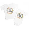 Passende Familienoutfits Große Schwester Kleine Blumenkranz Geschwister Shirt Lil Bodysuit Babyparty 230504