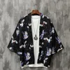 Ethnic Clothing Male Yukata Haori 2023 Japanese Fashion Kimonos Summer Kimono Cardigan Men Samurai Japones Pajamas Man FF2127