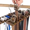 Bathroom Shelves Tie Belt Hanger Wardrobe Closet Belts Scarf Hanging Organizer Rotating 10 Card Slots Storage Holder Rack Hook Bedroom Home Items 230503