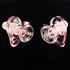 14mm Male Glass Smoking Bowl Pink Heart Shape Hookah Joint Hand Bowl Piece Tobacco Accessories For Bong Water Pipe