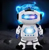 Elektriska leksaker dansar roterande robot med LED -lampor Musik Explosion Intelligence Toy med batteridriven direkt Kina grossist