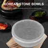 Tigelas tigelas de sopa coreana tigela de cerâmica panela natural bibimbap base de painéis de pedra