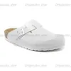 2023 Novo designer de sandália preto camurça tamancos clássicos mulheres homens chinelo luxo boston slip-on sapato habana oleado couro slide sfb com caixa