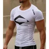 Herren T-Shirts Herren Quick Dry Fitness T-Shirts Outdoor Sport Laufen Klettern Kurze Ärmel Strumpfhosen Bodybuilding Tops Gym Train Compression T-Shirts 230503