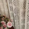 Rideau à tricoter pays américain géométrique Crochet coton lin pour salon chambre rideaux décor à la maison