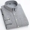 Camicie casual da uomo Camicia casual abbottonata da uomo Comode camicie a maniche lunghe Oxford Tasca singola applicata di alta qualità Camicie intelligenti di facile manutenzione 230504