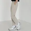 メンズスーツカジュアルスーツパンツ韓国のトレンディファッション足首の長さゆるいストレートエラスティックウエストビジネスズボン2y7257