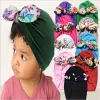 Bambino appena nato Bowknot Cappelli Grandi fiocchi Copricapo Copricapo Fascia floreale Copricapo infantile Berretti Bambini Gilrs Fascia per capelli Paraorecchie Cap