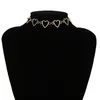 Chains MISANANRYNE Korean Sweet Love Heart Choker Necklace Statement Girlfriend Gift Cute Jewelry Collier Femme
