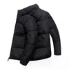 Herren Daunenjacke Herren Winter dick kalt Stehkragen rosa grau schwarz Jacke warm Windjacke lässig Parka Entenmantel Outwear