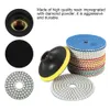 Polijstpads 15pcs/set diamond Polishing pads 4inch 100mmウェット/ドライポーシングバッカー花崗岩大理石コンクリート石研削ディスクハンドツール