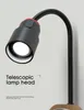 Topoch Portable LED Reading Lamp 5 ColorsBrightness Nivåer Häng Lätt USB -avgift Magnetisk fjärr/Touch Control Study Wall Sconce Batteridrivna nattlampor