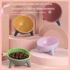 Matning Cat Bowl Double Bowl Cat Food Bowl för att skydda cervikala ryggkotor Dog Bowl Dog Bowl Antispill Drinking Bowl Pet Supplies