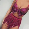 Skirts Sexy Women Belly Dance Hip Tutu Skirt Scarf Wrap Belt Glitter Sequins Tassel Hipscarf Skirts Sundress 230504