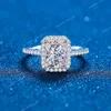 Radiant Cut Cut Moissanite Engagement Anneau 1CT 2CT 2CL VVS DIAMAND PROPOSITION SANTS SIRGLE SIRGE MEDDIG BAND CODEAU