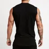 Mens Tank Tops Summer Gym Top Men Cotton Bodybuilding Fitness Sleeveless T Shirt Workout Clothing Compression Sportwear Muscle Vests 230504