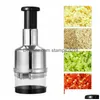 Fruit Vegetable Tools Handpressing Cutter Manual Onion Chopper Garlic Crusher Mash Device Dicer Mixer Kitchen Drop Delivery Home G Dhvhq