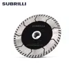 Zaagbladen subrilli 115mm Diamond Dual Saw Blade M14 Tråd Hot Pressed Cutting Mleing Disc Stone Granite Marble Concrete Cut Blade 4,5 "