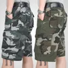 Men's Shorts Summer Cargo Shorts Men Camouflage Camo Casual Cotton Multi-Pocket Baggy Bermuda Streetwear HipHop Military Tactical Work Shorts 230503