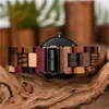 Montres-bracelets DODO DEER Fashion Wood Watch Men In Qaurtz Classic Quartz Affichage de la date Bracelet coloré Waterprrof Homme Cadeau pour lui