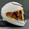 オートバイヘルメットフルフェイスヘルメットZ8 RF-1400ライディングモトクロスレーシングモトバイクヘルメット - ブライトホワイト