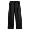 Men s broek mannen casual solide eenvoudig groot formaat 3xl button fly chic heren Koreaanse stijl rechte broek allemaal matching enkellengte los 230503