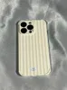 Designer Silicone Phone case Simple Stripe Suitable for iPhone 14 13 12 Pro max 12 14plus Soft shell Anti-fall phone case