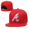 Braves- Cappelli snapback con lettera A Cappellino regolabile hip hop Berretti da baseball Toca Bone Casquette Uomo Donna