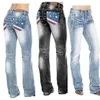Women's Pants Independence Day Denim Women's Jeans 2023 Fashion Slim Pocket 4 juli American Flag Printers Vintage Streetwear