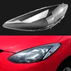 Voor Mazda 2 m2 2007 ~ 2012 Auto voorste koplamp Shell lampenkap Koplamp Koplampen Koplampen Glazen lens Shell Lampcover doppen