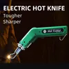 Scharen-cortador eléctrico de espuma, cuchillo caliente de mano, cuchillo para ranurar, herramienta de corte de espuma, Kit de herramientas de corte por calor con cuchillas