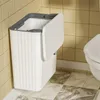 Poubelles 7 9L poubelle de cuisine murale poubelle de grande capacité avec couvercle poubelle suspendue pour porte d'armoire de salle de bain 230504