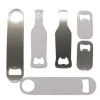 Beer Bottle Opener Sublimation Stainless Steel Corkscrew Multifunction Openers Kitchen Bar Party Supplies Tools