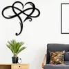 Decoratieve beeldjes objecten muur metalen hart hangende creatieve liefde bord kunst sculptuur ornament decoratie huisdecoratie kinderkamer stickers