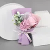 Dekorativa blommor Fake Bouquet Romantic Touch Carnation Rose väderbeständig långvarig simuleringsfest tillbehör