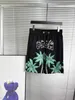 Designer Short Fashion Casual Clothing PA Palmes Angels Summer Large Loose Beach Pants Mens Coconut Tree Pattern Pantalons à séchage rapide Shorts Couples Joggers Sportswea