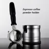 Tools Coffee Accessories 304 Stainless Steel Coffee Tamper Base Kitchen Press Tool Cloth Powder Leveler Tool Powder Hammer