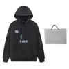 Top -Qualität -Designer Luxus Multiple Styles Herren- und Frauen Paris Classic Hoodie Herren Kleidung High Street gedruckt gestickte Pullover Baumwolle