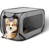 Przenośne przenośne duże łóżko dla psów pop -up pies hodowla wewnętrzna skrzynia zewnętrzna na zwierzęta domowe fotelik samochodowy hodowla koci