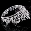 Hair Clips Classic Love European Zirconia Bridal Tiara Crystal Crown Poled trouwjurk met bruid -accessoires