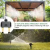 Vattenutrustning WiFi Bluetooth-kompatibel trädgård 2-vägs Water Timer Smart Solenoid Wireless Phone Remoter Controller Automatisk bevattning 230428