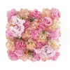 Fiori decorativi Pannelli murali con fiori di rosa artificiale con peonia di ortensia per attività di feste domestiche Baby Shower Sfondo di matrimonio