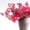 Fleurs décoratives simulées rouge clair triangulaire prune plantes artificielles bonsaï Costus Speciosus Smith maison fête mariage décoration