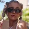 Okulary przeciwsłoneczne grube prostokątne kobiety 2023 Designerka marki vintage kwadratowa rama czarne żółte okulary przeciwsłoneczne męskie odcienie zabarwione soczewki UV