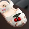 Zomer voor kersen gesloten teen peuter baby kinder prinses wandelaars baby kleine meisjes schoenen sandalen maat 15-30