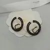 Geometrie Designer Heart Stud -oorbellen Luxe vrouwen 18K Gold vergulde ingelegde Crystal Pearl Earring Brand Lette French Style Women Wedding Sieraden Accessoires