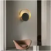 Wall Lamps Modern Led Lamp Gold Nordic Creative Sconces Lighting Fashion And Simple Dining Living Bedroom Bedside Indoor Decor Light Dh15H